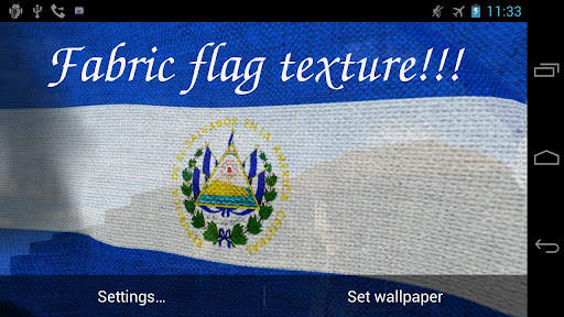 El Salvador Flag Live Wallpaper screenshot 6