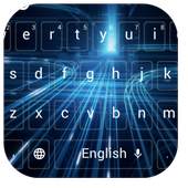 Tech Neon Keyboard Theme 10001002