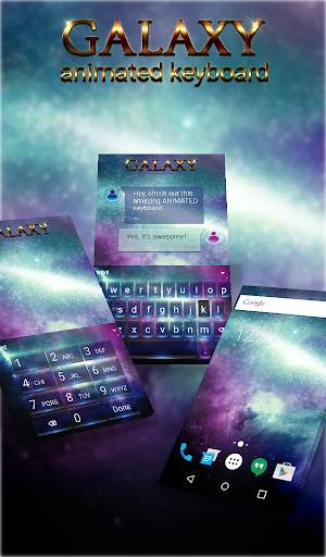 Galaxy Animated Keyboard скриншот 1