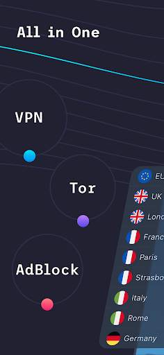 VPN   TOR Browser and Ad Block screenshot 1