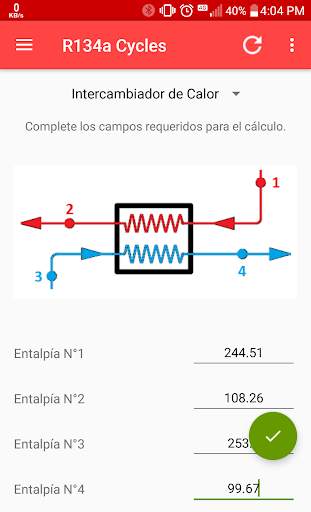 R134a Cycles - Versión Free screenshot 2