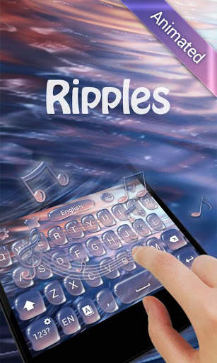 Ripples GO Keyboard Animated Theme screenshot 5