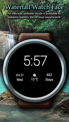 Waterfall Wallpaper Smartwatch Wear OS Watch Faces screenshot 5