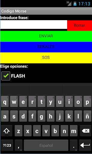 Destellos Codigo Morse screenshot 1