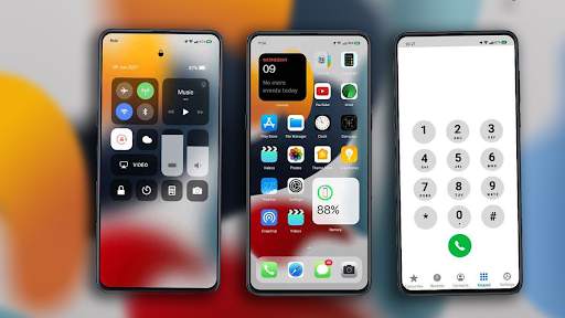 Launcher IOS 15 App Android screenshot 1
