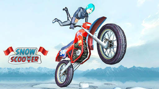 Snow Bike Stunt Racing Games screenshot 2