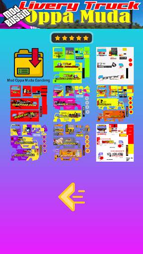 Mod Bussid Livery Oppa Muda screenshot 5