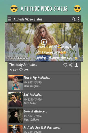 Attitude Video Status screenshot 3