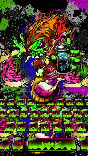 Graffiti Wallpaper Keyboard Theme screenshot 1