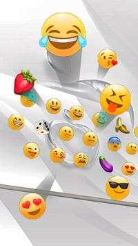 Silver Gold Keyboard Theme screenshot 3