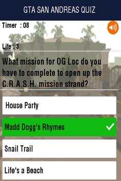 Quiz GTA San Andreas Trivia screenshot 1