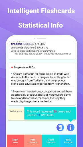 Vocabulary for TOEFL® - TPO® Words Flashcards screenshot 5