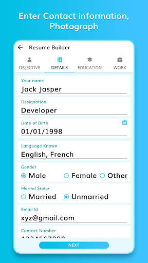 Resume Builder - Professional CV Maker screenshot 5