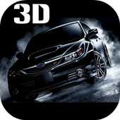 Турбина на колесах 3D гонки иконка