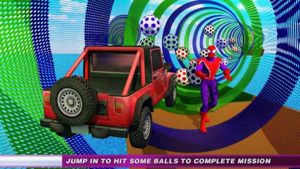 Superhero Car Stunts Buggy Racing screenshot 1