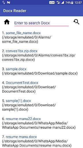 Docx Reader screenshot 1