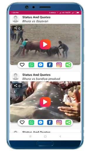 Bull star (videos uploading and status app) screenshot 4
