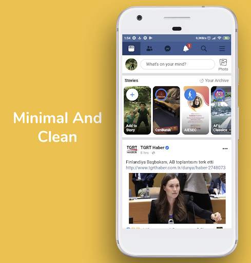 MiniFace Download Manager for Facebook  (1.5 MB) screenshot 1