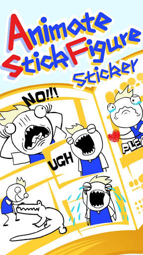 Animate Stick Figure Sticker 1 تصوير الشاشة