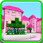 Pink dollhouse games map for MCPE roblox ed. 1.0