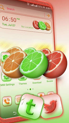 Colorful Lemon Launcher Theme screenshot 1
