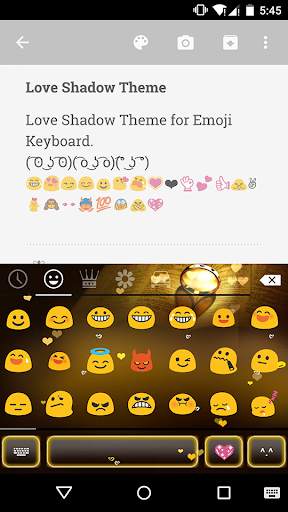 Love Shadow Emoji Keyboard screenshot 2