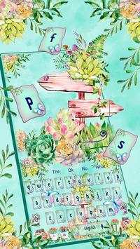 Tema Sms Flower Garden Keyboard screenshot 1