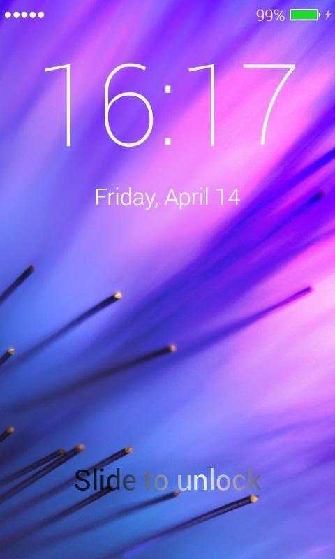 Optic Fiber Lock Screen screenshot 2