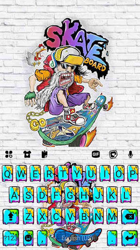 Graffiti Skater कीबोर्ड पृष्ठभूमि स्क्रीनशॉट 5