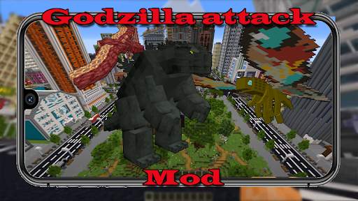 Godzilla attack Mod for Minecraft PE screenshot 2