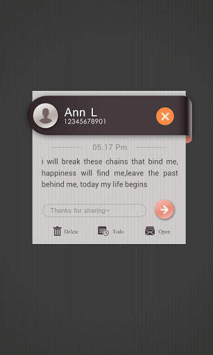 GO SMS PRO SILKY THEME 4 تصوير الشاشة