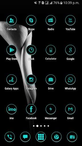 Galaxy s8 Cool Black Theme screenshot 3