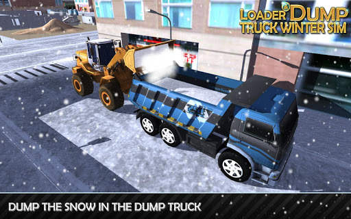 Loader & Dump Truck Winter SIM screenshot 1