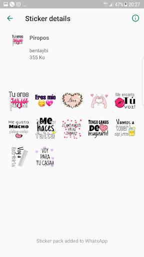 Stickers de amor y Piropos para WhatsApp screenshot 4
