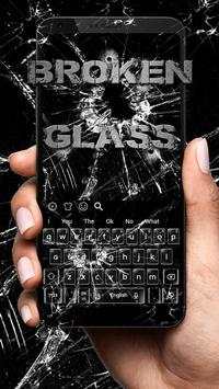 Broken 3D Glass Keyboard Theme screenshot 1