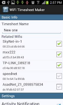 WiFi Timesheet Maker screenshot 4