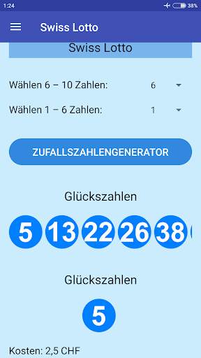 Swiss Lotto screenshot 2