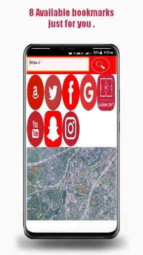RedHat- Fast  search engine Web browser   Map screenshot 1