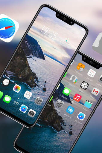 Nature Sea cliff view theme for Jio phone 3 screenshot 2