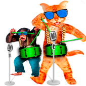 Singing Cat vs Talking Monkey icon