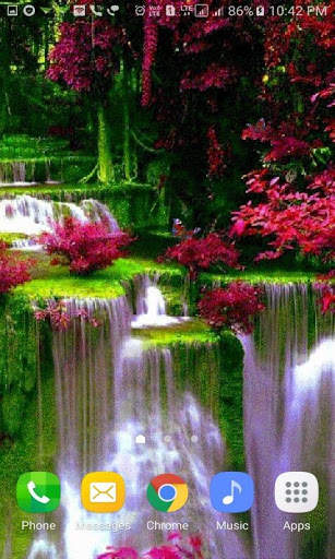 Waterfall Flowers LWP screenshot 2
