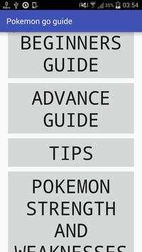 Guide for Pokemon Go screenshot 1