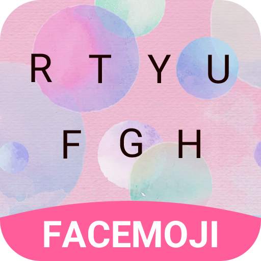 Color Bubble Pop Emoji Keyboard Theme v1.0