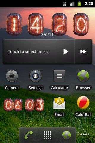 Nixie Clock Widget screenshot 3