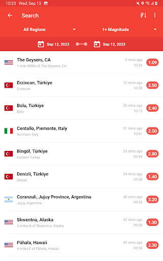 My Earthquake Alerts - Map screenshot 7