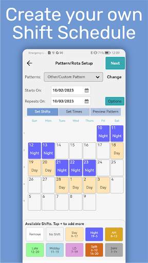 My Shift Planner - Calendar screenshot 6