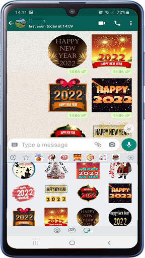 Selamat Tahun Baru 2022 Pelekat Untuk WAStickerApp screenshot 7