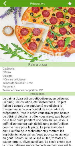Recettes de pizzas screenshot 4