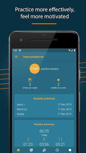 Instrumentive - Music Practice Log screenshot 1
