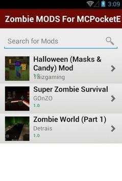 Zombie MODS For MCPocketE screenshot 2